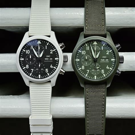 used iwc pilot chronograph top gun